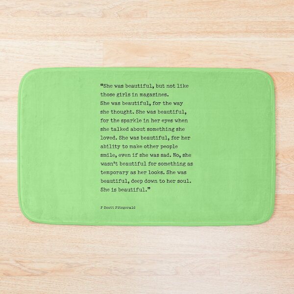 Item preview, She was beautiful, F. Scott Fitzgerald  Quote designed and sold by corbrand.