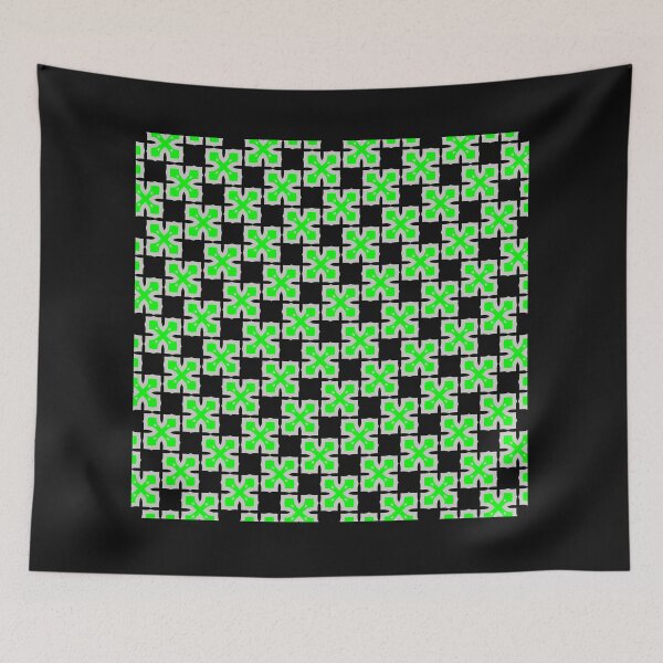 Item preview, Tessellating. Geometrical. Repeating. Black, Green and Grey Pattern  designed and sold by shirtdan.