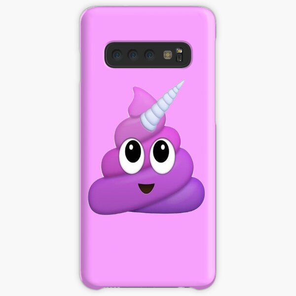 Purple Unicorn Poop Emoji Coque rigide Samsung Galaxy