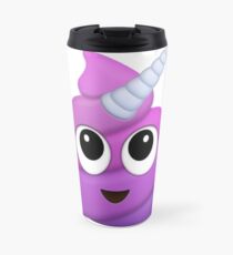 Purple Unicorn Poop Emoji Travel Mug