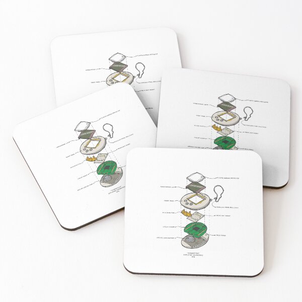 TAMAGOTCHI Coasters (Set of 4)