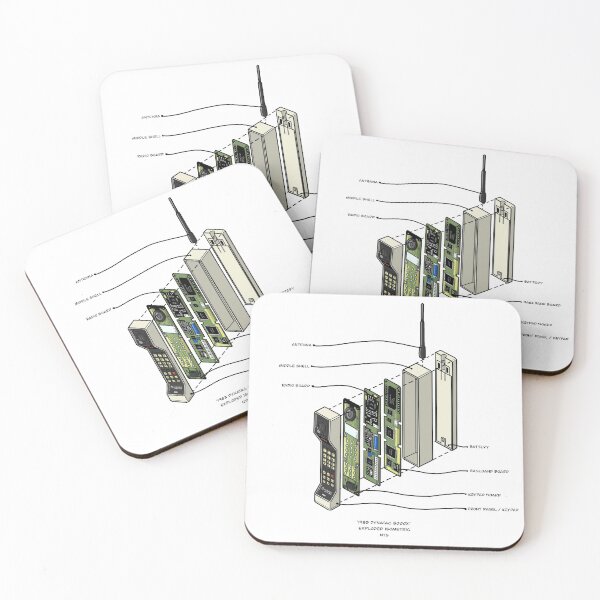 DYNATAC 8000X Coasters (Set of 4)
