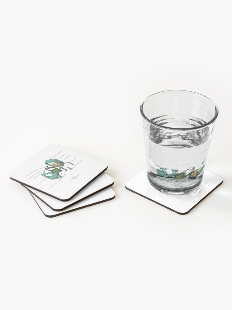 Alternate view of BMO Coasters (Set of 4)