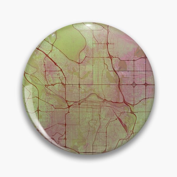 Item preview, Calgary Canada Street Map Art Watercolor  designed and sold by IvonDesign.