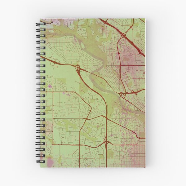Item preview, Calgary Canada Street Map Art Watercolor  designed and sold by IvonDesign.