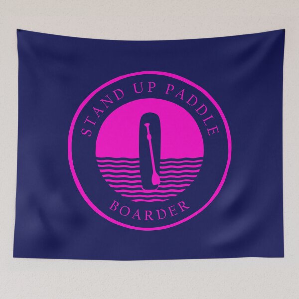 Item preview, Stand up paddle board and paddle to show others you are a paddle boarder PINK  designed and sold by wollop-tee.