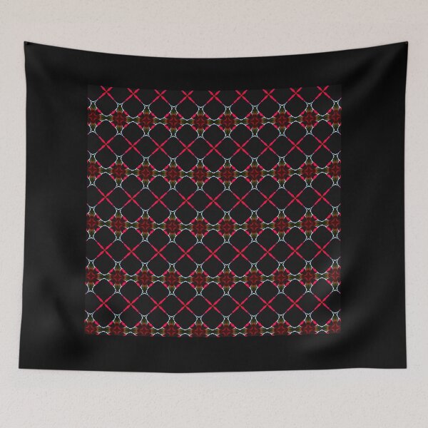 Item preview, Tessellating. Geometrical. Repeating. Black, Red and White Pattern  designed and sold by shirtdan.