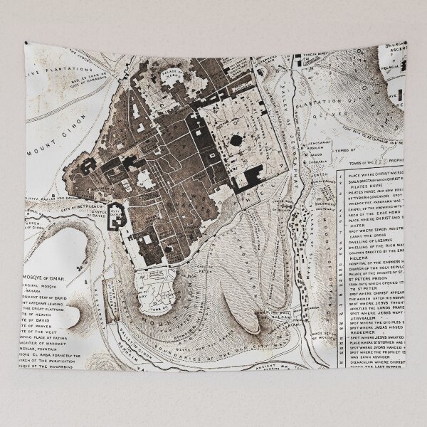 Item preview, Plan of Jerusalem  designed and sold by Ouijawedge.