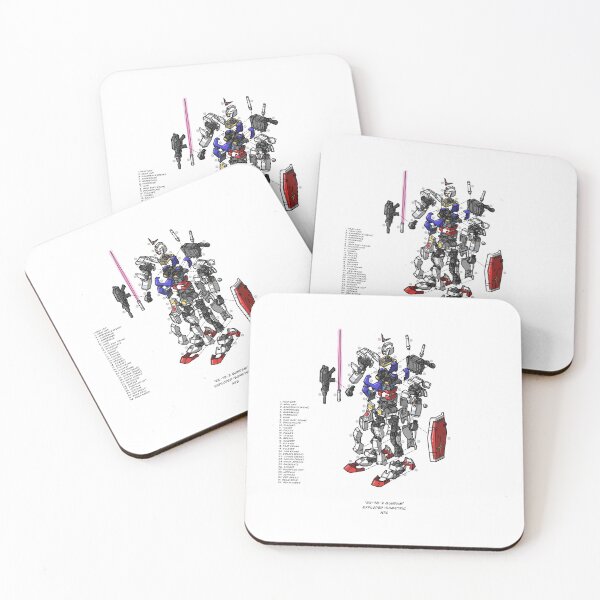 RX-78-2 Coasters (Set of 4)