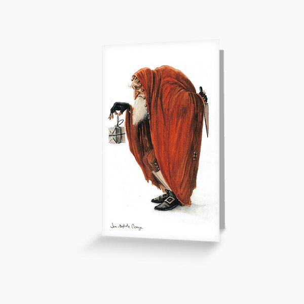 Bogey-Santa Greeting Card