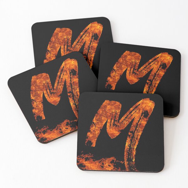 Item preview, Burning on Fire Letter M designed and sold by hatimelhag.