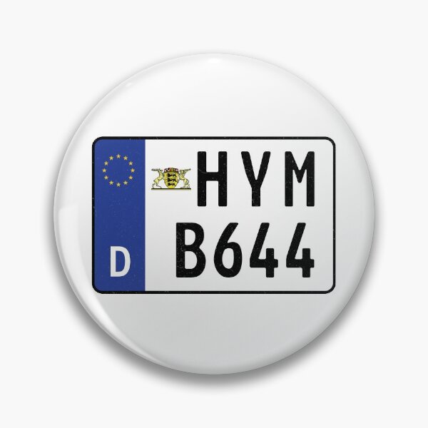 Item preview, HYMER B644 NUMBER PLATE designed and sold by Adventure Industries.