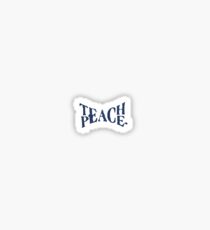Teach Peace Graffitti Sticker Sticker