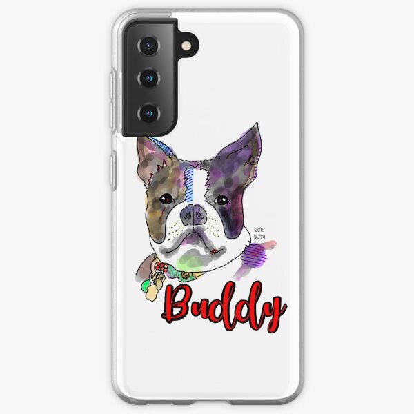 Buddy, the Boston Terrier Samsung Galaxy Soft Case