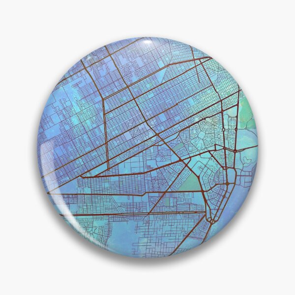 Item preview, Cancun Mexico Street Map Art Blue Lounge designed and sold by IvonDesign.