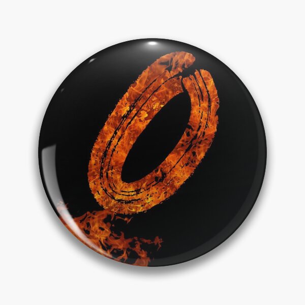 Item preview, Burning on Fire Letter O designed and sold by hatimelhag.