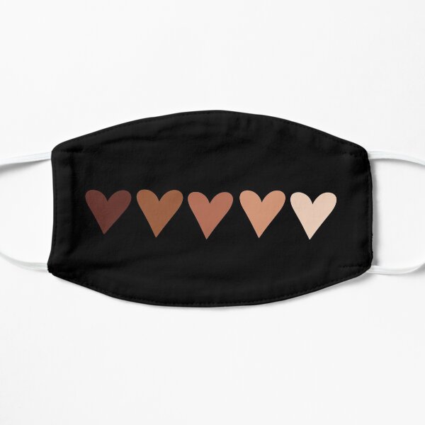 Black Lives Matter Heart Flat Mask
