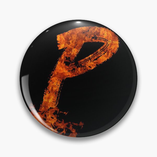 Item preview, Burning on Fire Letter P designed and sold by hatimelhag.
