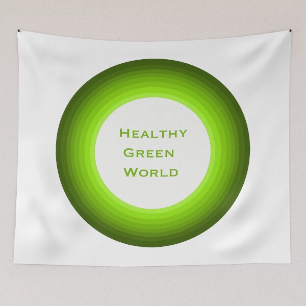 Item preview, Sign of Healthy Green World designed and sold by Sasas Design.