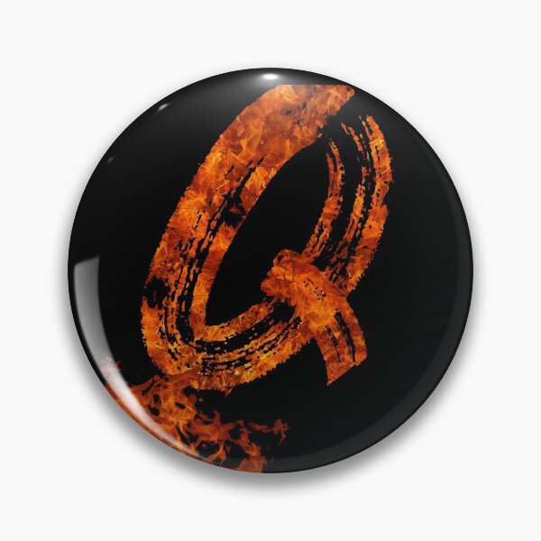 Item preview, Burning on Fire Letter Q designed and sold by hatimelhag.