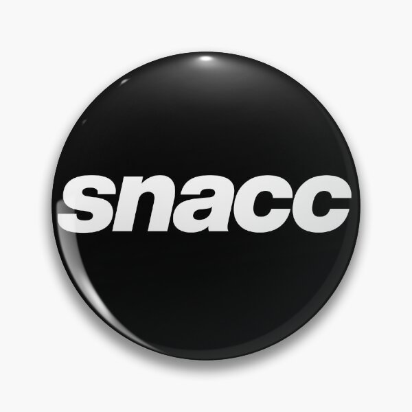 Aperçu de l'œuvre snacc - Graphique en texte blanc créée et vendue par TypeHaus™.