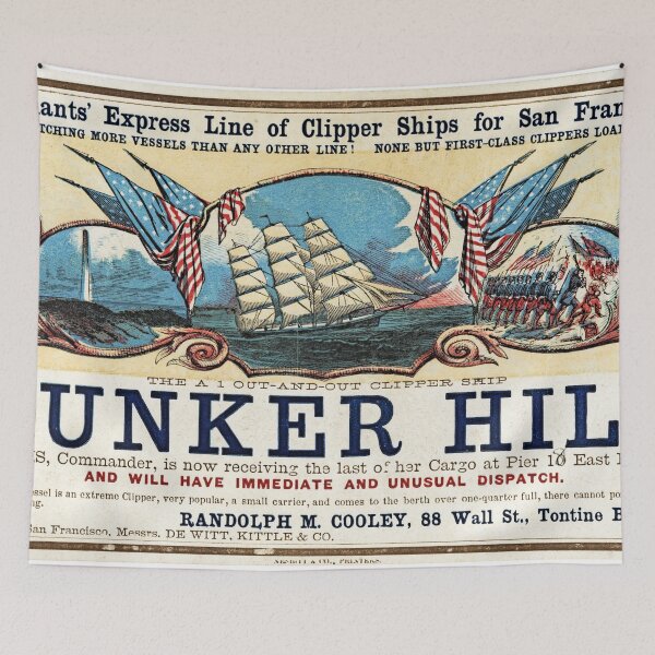 Item preview, Clipper ship card Bunker Hill designed and sold by TheWildWildWest.