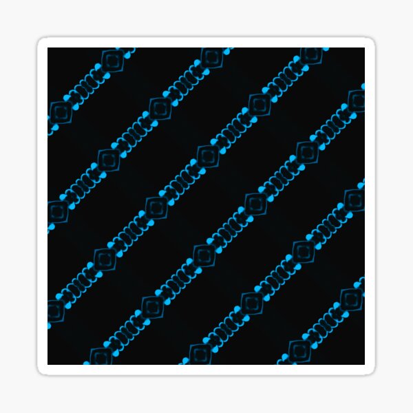 Item preview, Tessellating. Geometrical. Repeating. Black. Blue. Electricity Pattern  designed and sold by shirtdan.