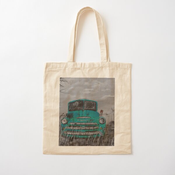 Blue Fargo Truck Abandoned in Field Cotton Tote Bag