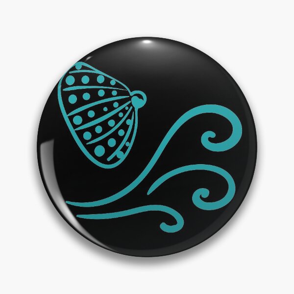Item preview, simple seashell and wave designed and sold by rysunki-malunki.
