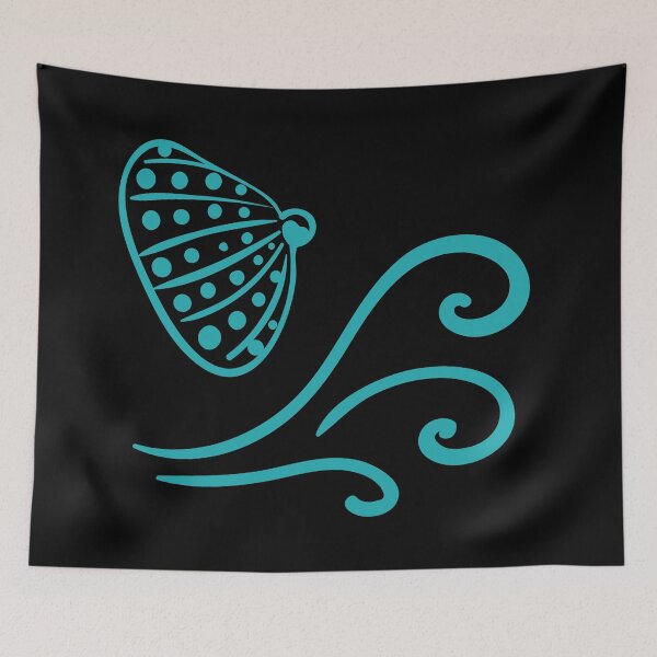 Item preview, simple seashell and wave designed and sold by rysunki-malunki.