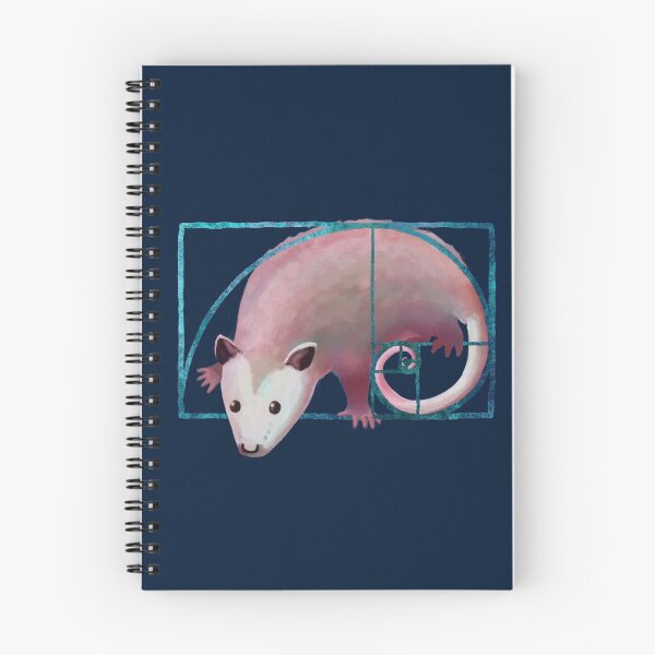 Item preview, Fibonacci spiral possum (pink and blue version) designed and sold by ELMayer.