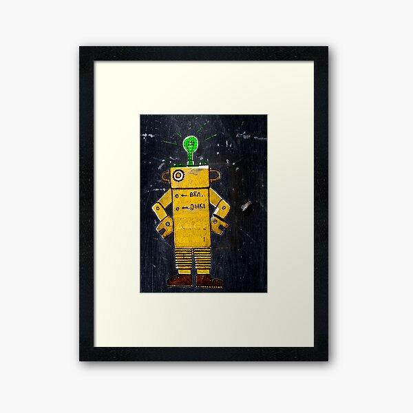Aperçu de l'œuvre Robot rouillé jaune créée et vendue par katemargoli.