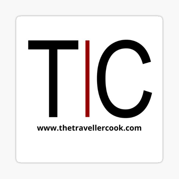 The Traveller Cook | Logotipo Compacto Pegatina
