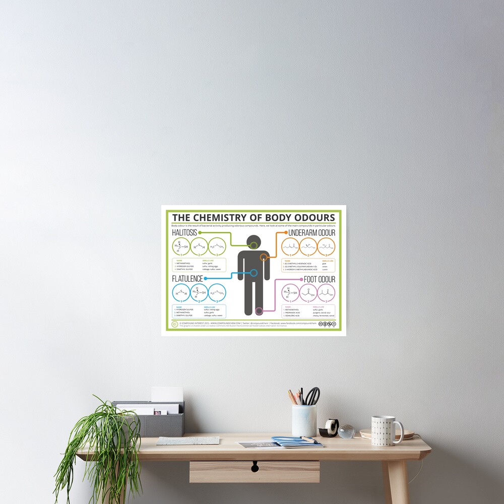 The Chemistry of Body Odours Poster