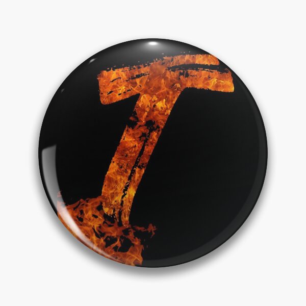 Item preview, Burning on Fire Letter T designed and sold by hatimelhag.
