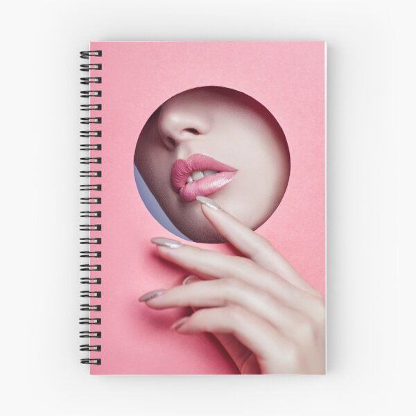 Item preview, Cant Breathe - Pink Lips and Nose Peeping through a hole in pink paper designed and sold by cgroenewald.