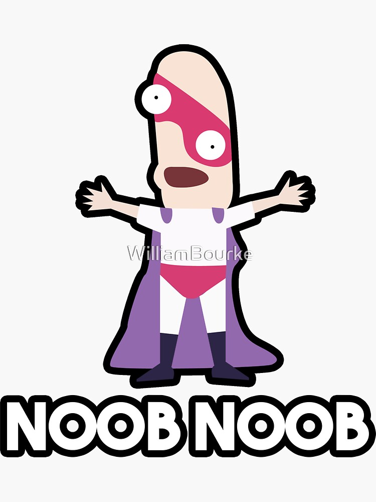 Noob S Stickers Redbubble - classic battlegrounds noob vs pro roblox