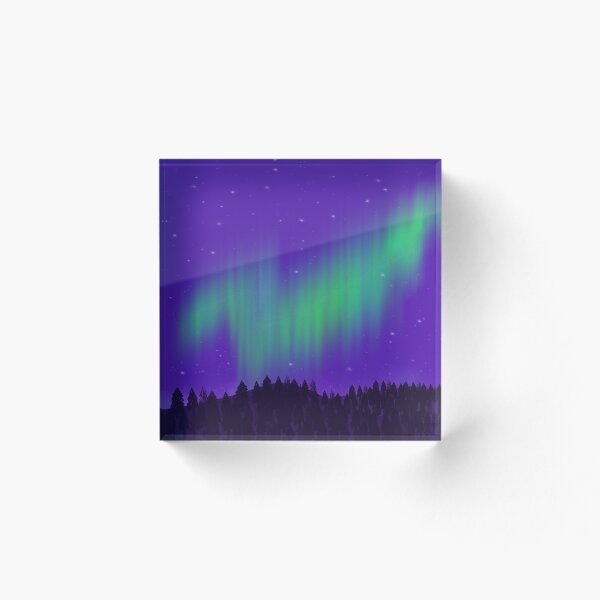 Item preview, Aurora borealis above the mountains  designed and sold by DesignTreasure.