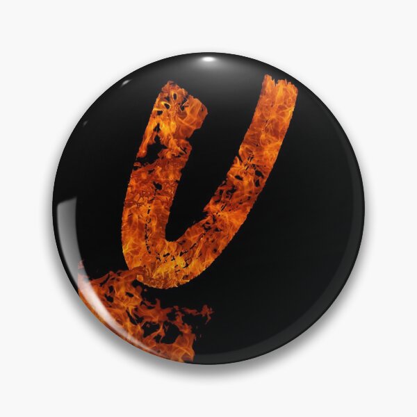 Item preview, Burning on Fire Letter U designed and sold by hatimelhag.
