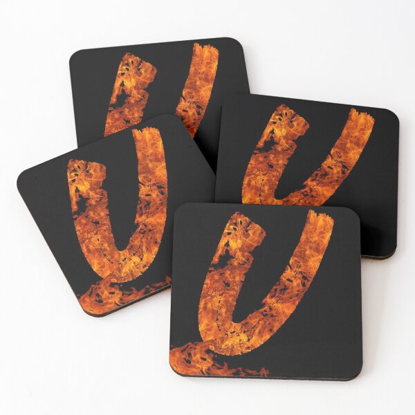 Item preview, Burning on Fire Letter U designed and sold by hatimelhag.