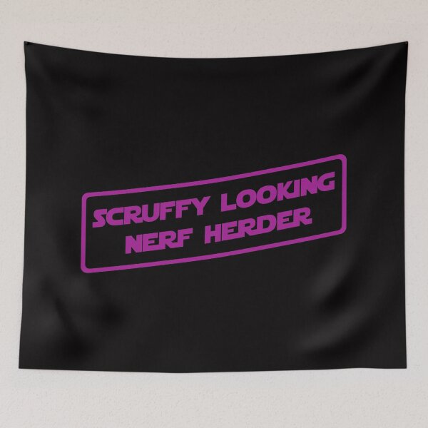 Item preview, Who's Scruffy Looking? (Purple Version) designed and sold by DafyddEm.