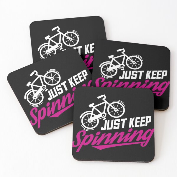 Item preview, Just Keep Spinning Cycling Bike Cool Printed graphic designed and sold by Lisbob.