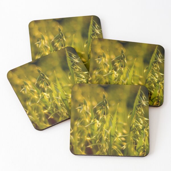 Item preview, Golden Oats at Sunset designed and sold by FOLK ART FUSION by heidiannemorris.