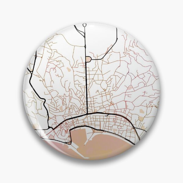 Item preview, Cannes France Street Map Art Watercolor Color designed and sold by IvonDesign.