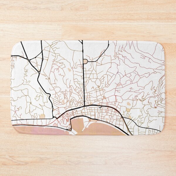 Item preview, Cannes France Street Map Art Watercolor Color designed and sold by IvonDesign.