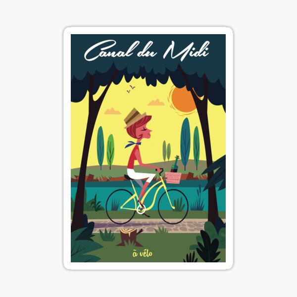 Item preview, Canal du Midi poster designed and sold by GAGodel.