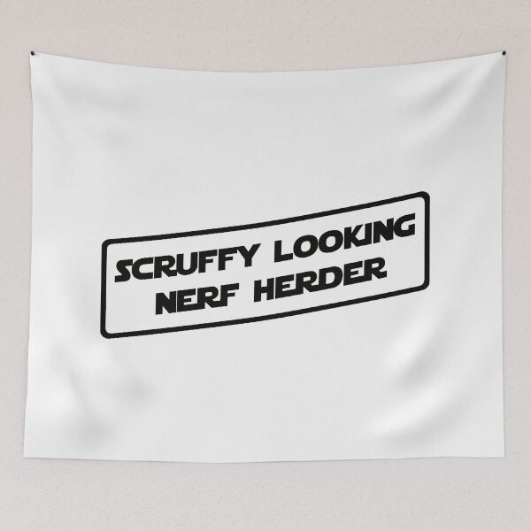 Item preview, Who's Scruffy Looking? (Black Version) designed and sold by DafyddEm.