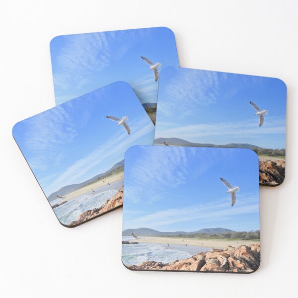 Item preview, Seagulls over Main Beach designed and sold by powell-Imagery.