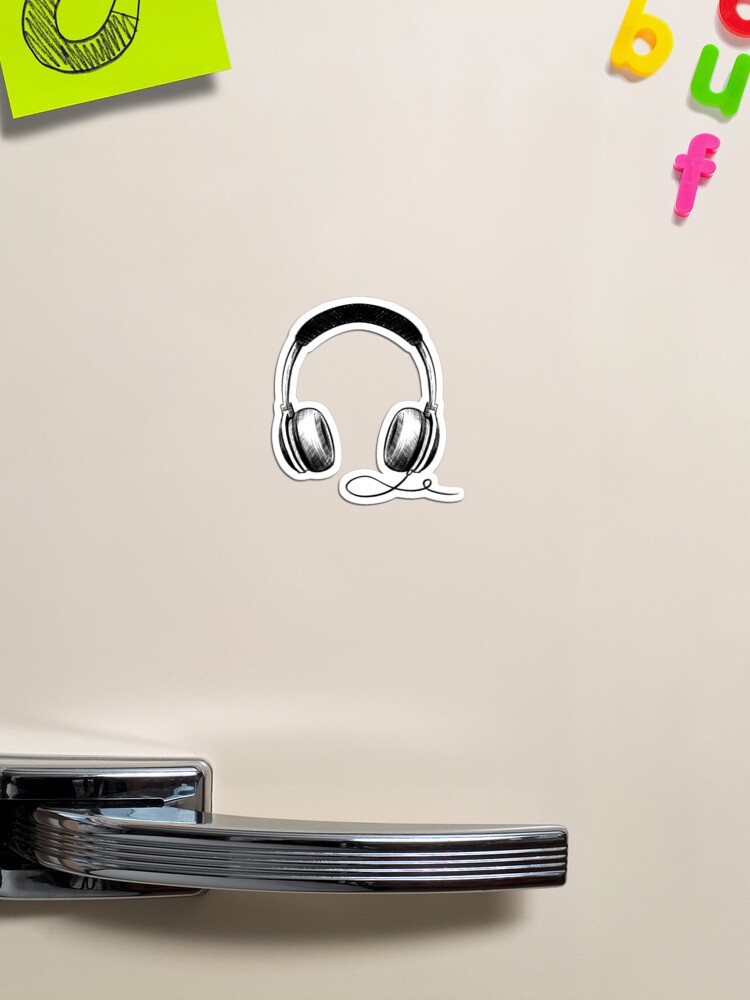 Music Headphones with voice sign Music Headphones Sticker by  Trenddesigns24