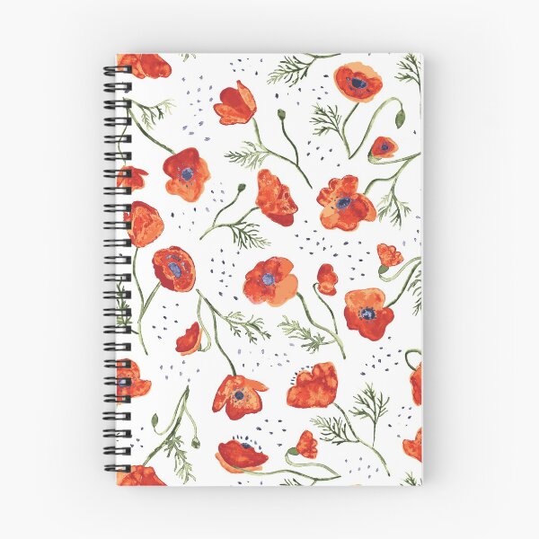Artikelvorschau, Hypnotische Mohnblume | Aquarell Blumenmuster entworfen und verkauft von DeKoro.